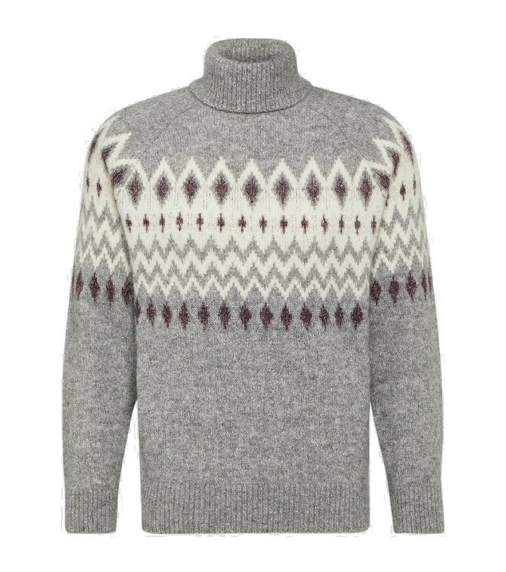 Photo: Brunello Cucinelli Icelandic jacquard turtleneck sweater
