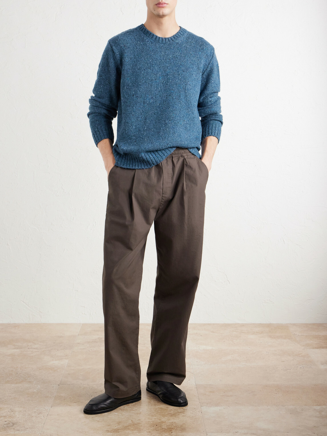 Folk - Straight-Leg Pleated Cotton-Blend Ripstop Trousers - Brown