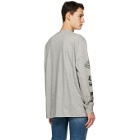 Givenchy Grey Oversized Schematics Long Sleeve T-Shirt