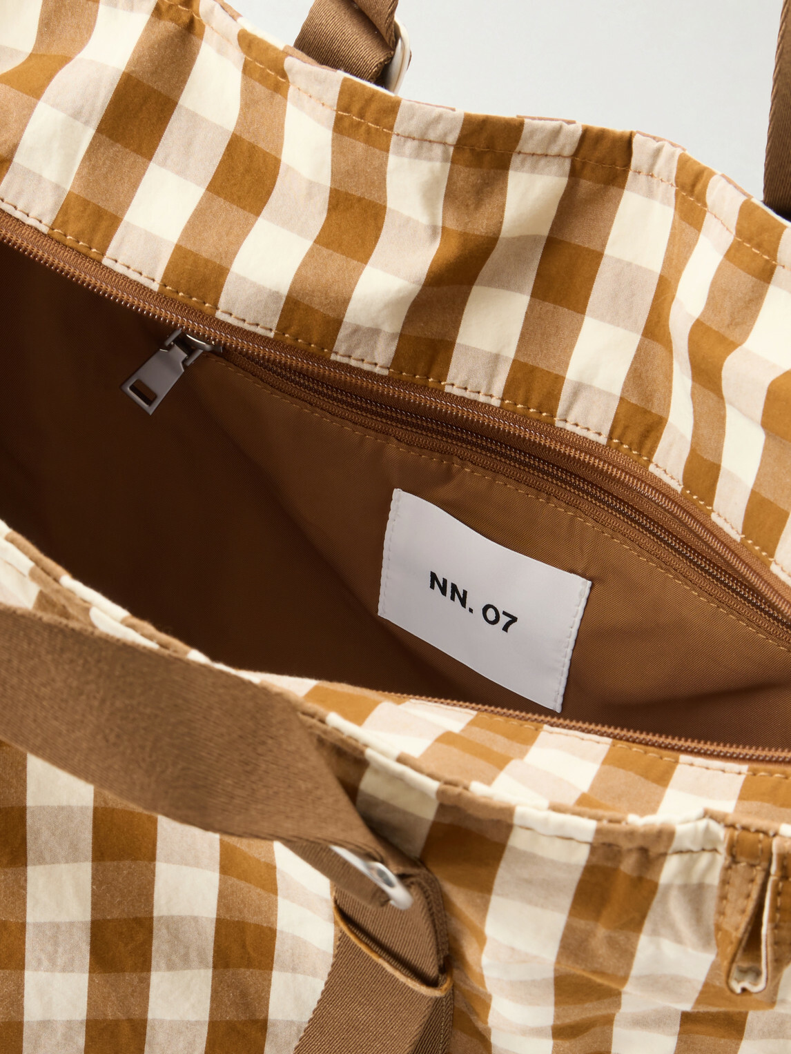NN07 - Checked Organic Cotton Weekend Bag