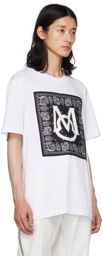 Moncler White Appliqué T-Shirt