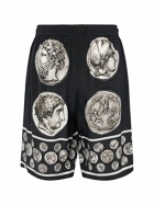 DOLCE & GABBANA - Ancient Coins Printed Silk Shorts