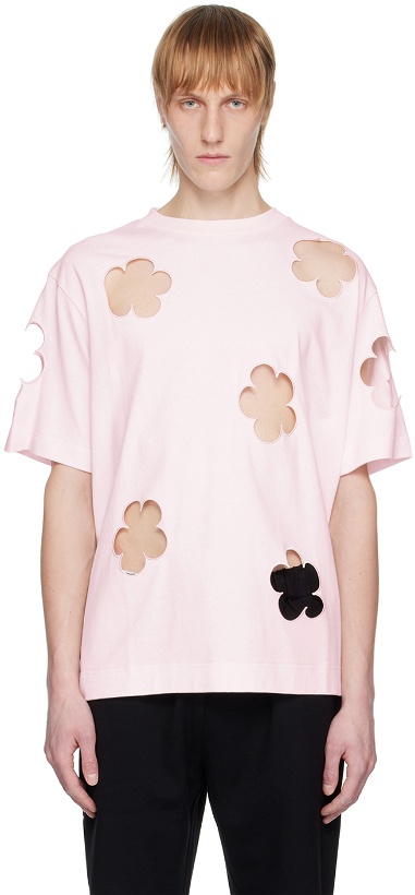 Photo: Simone Rocha Pink Cut Out T-Shirt