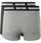 Neighborhood - Two-Pack Cotton-Blend Boxer Briefs - Black