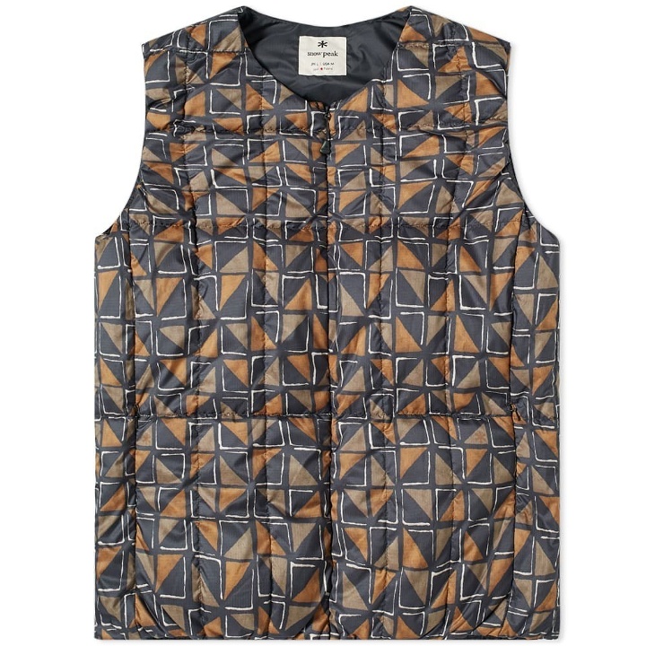 Photo: Snow Peak Printed Recycled Middle Down Vest