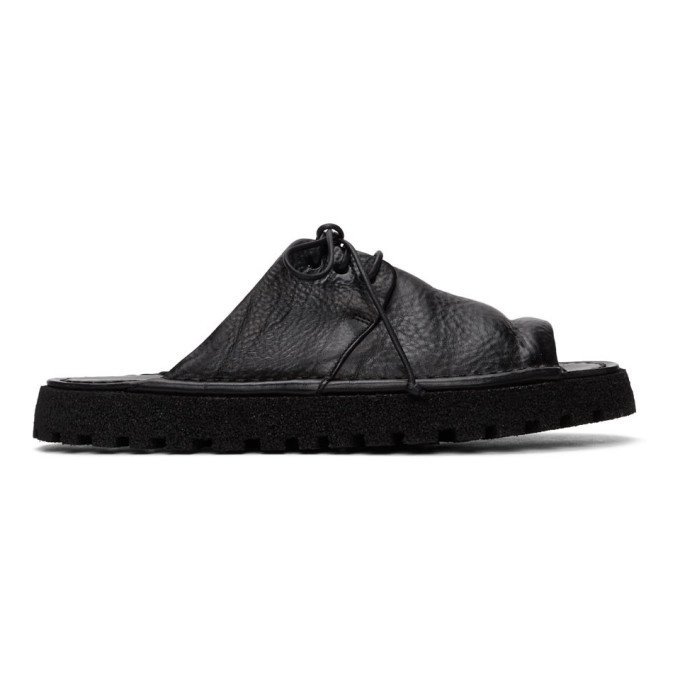 Photo: Marsell Black Gomme Sanpomice Lace-Up Sandals