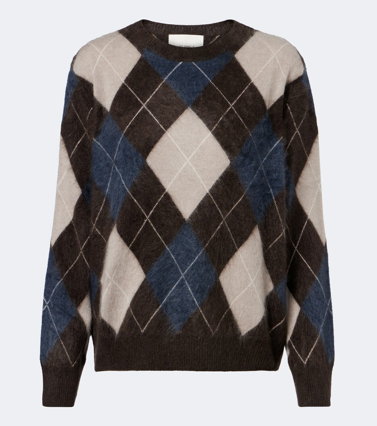 Lisa Yang Margy argyle cashmere sweater