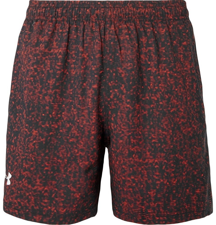 Photo: Under Armour - Printed HeatGear and Mesh Shorts - Men - Red