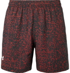 Under Armour - Printed HeatGear and Mesh Shorts - Men - Red