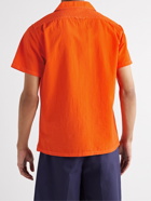 Alex Mill - Camp-Collar Cotton-Seersucker Shirt - Orange