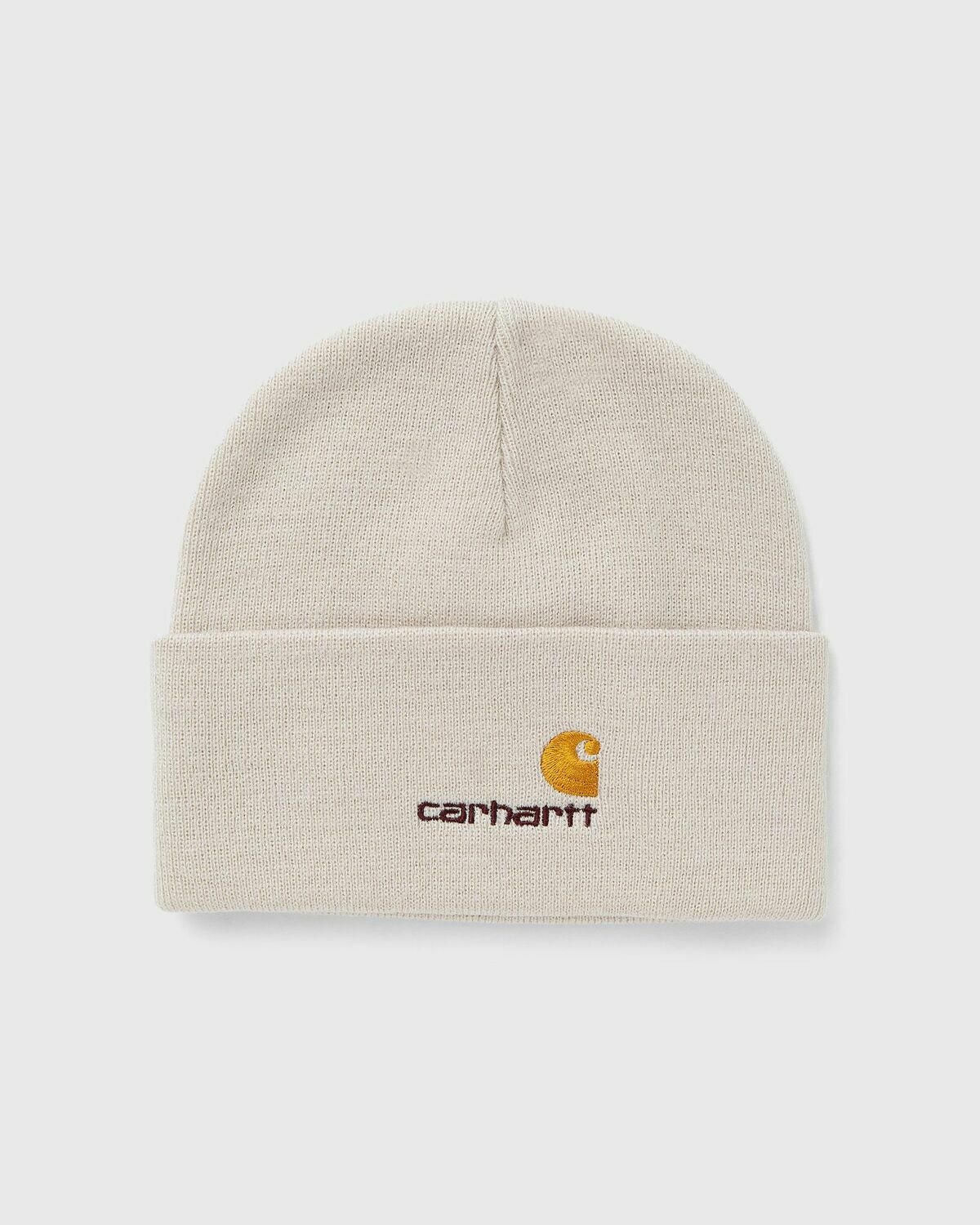 Carhartt WIP American Script Beanie Beige Mens Beany