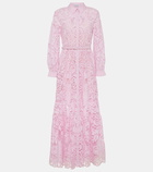 Self-Portrait Cotton lace shirt dress