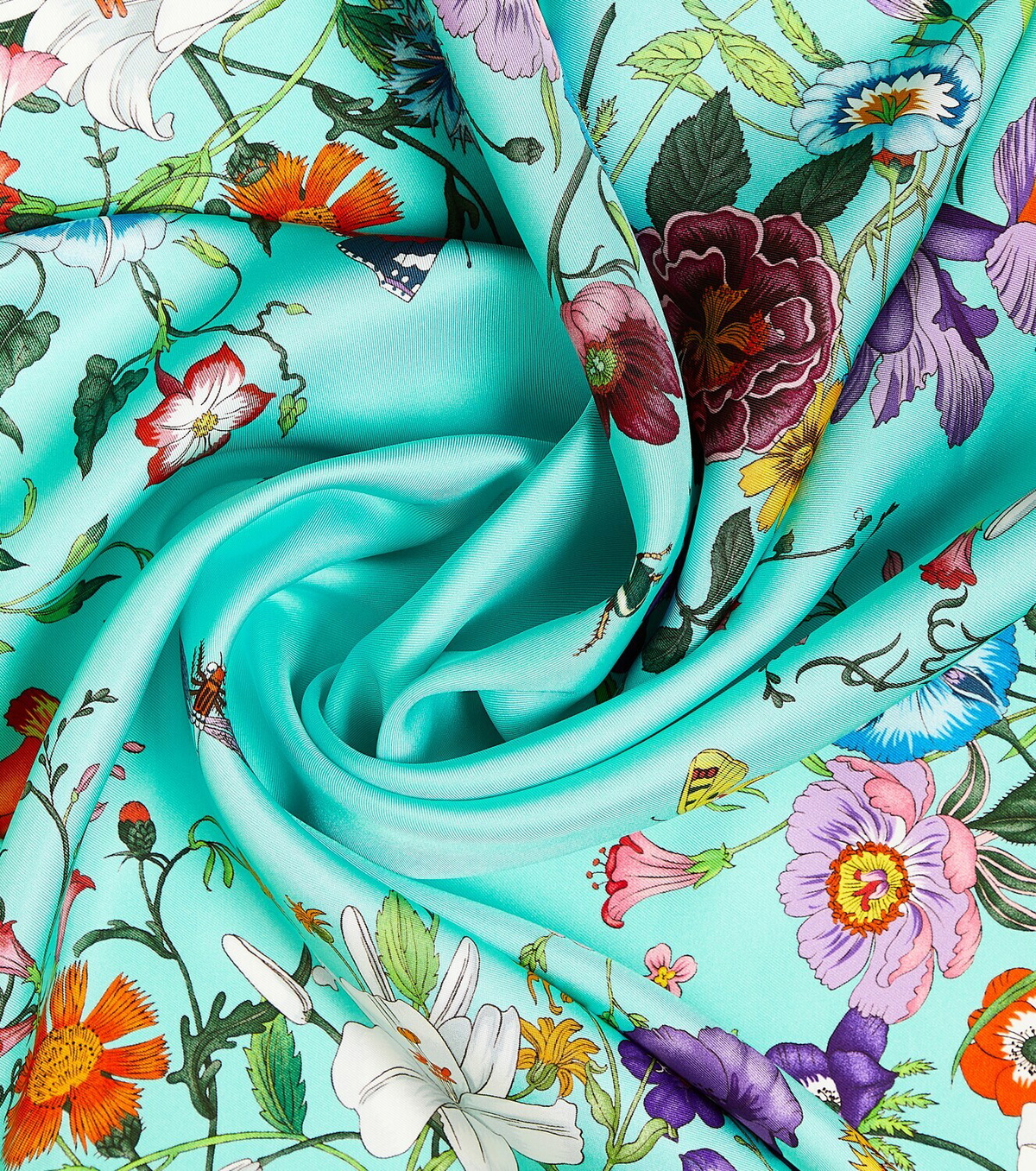 Gucci Floral silk scarf