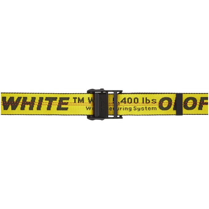 Off-White Yellow Industrial Belt Off-White