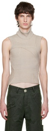 Solitude Studios SSENSE Exclusive Taupe Directions Tank Top