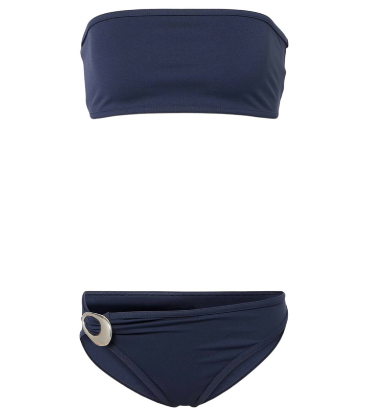 Photo: Bottega Veneta Gathered bandeau bikini