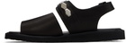 UNDERCOVER Black foot the coacher Edition UP1E4F01 Sandals