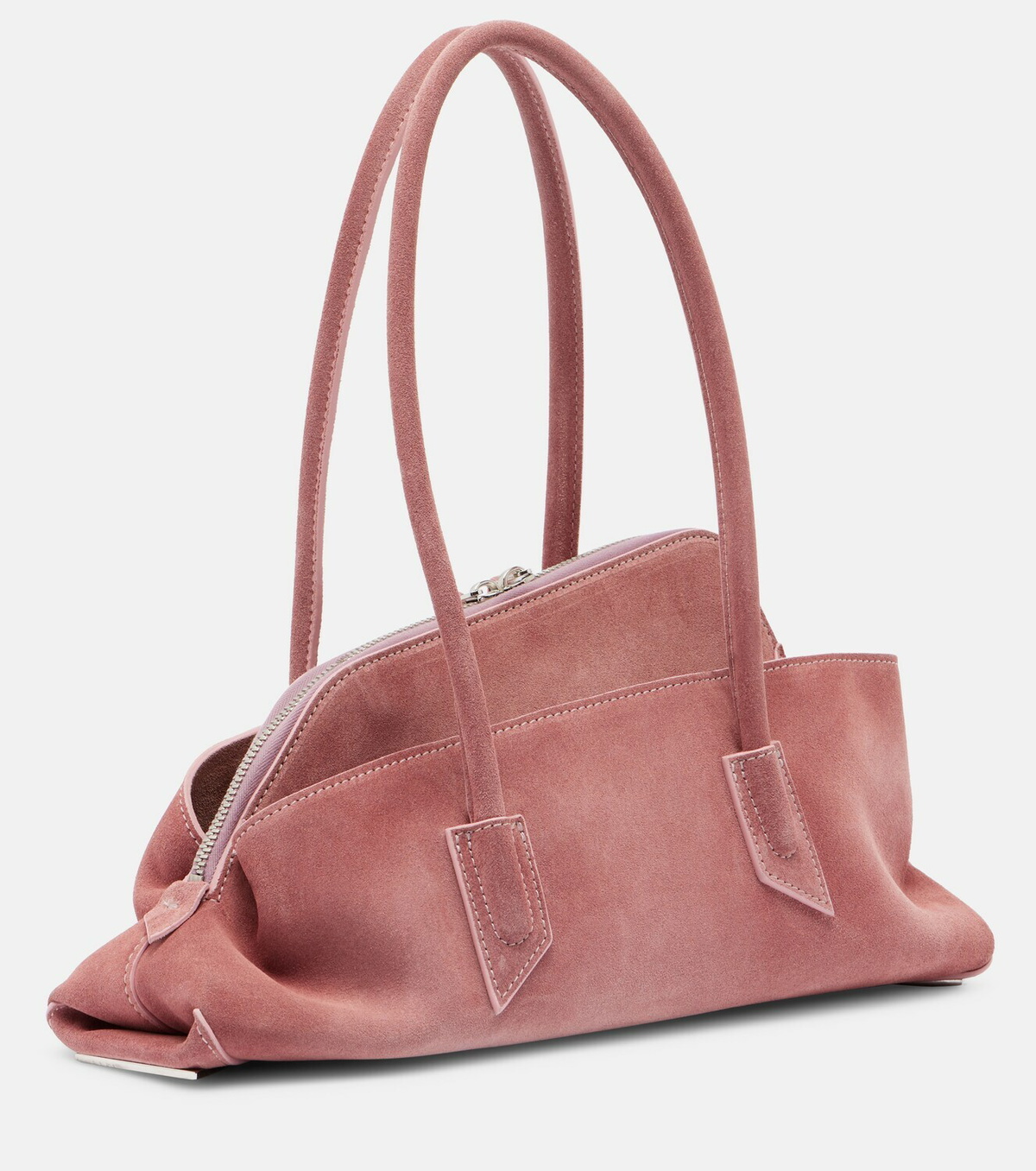 The Attico La Passeggiata Small suede tote bag