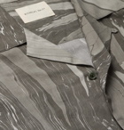 Nicholas Daley - Camp-Collar Printed Cotton and Wool Shirt - Gray