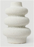 Florence Lava & Bone Vase in White