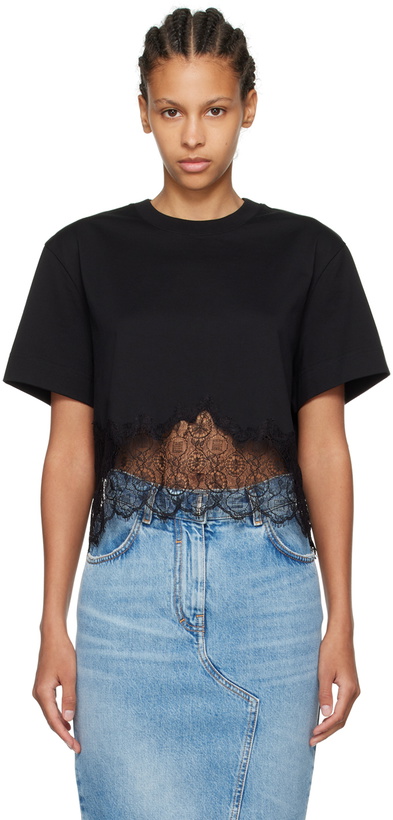 Photo: Givenchy Black Cropped T-Shirt