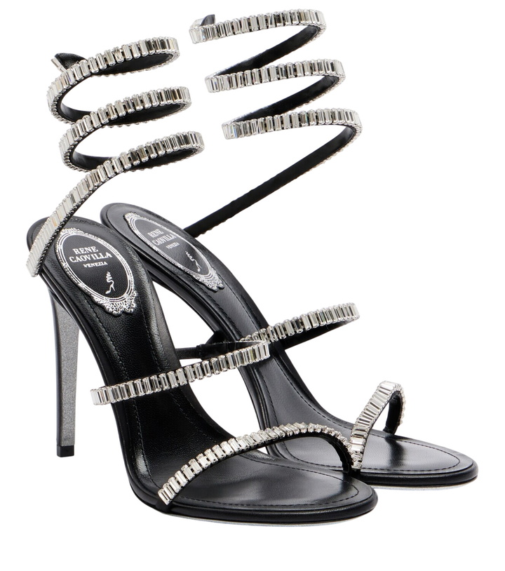 Photo: Rene Caovilla Cleo Spark embellished leather sandals