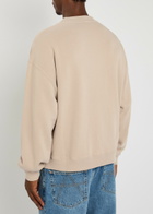 Axel Arigato Distort Washed Logo-print Cotton Sweatshirt Grey
