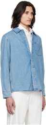 A.P.C. Blue Vittorio Denim Shirt