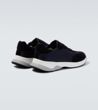 Kiton Suede-trimmed sneakers