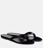 The Row Sacha velvet thong sandals