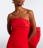 Carolina Herrera Bow-detail bustier gown