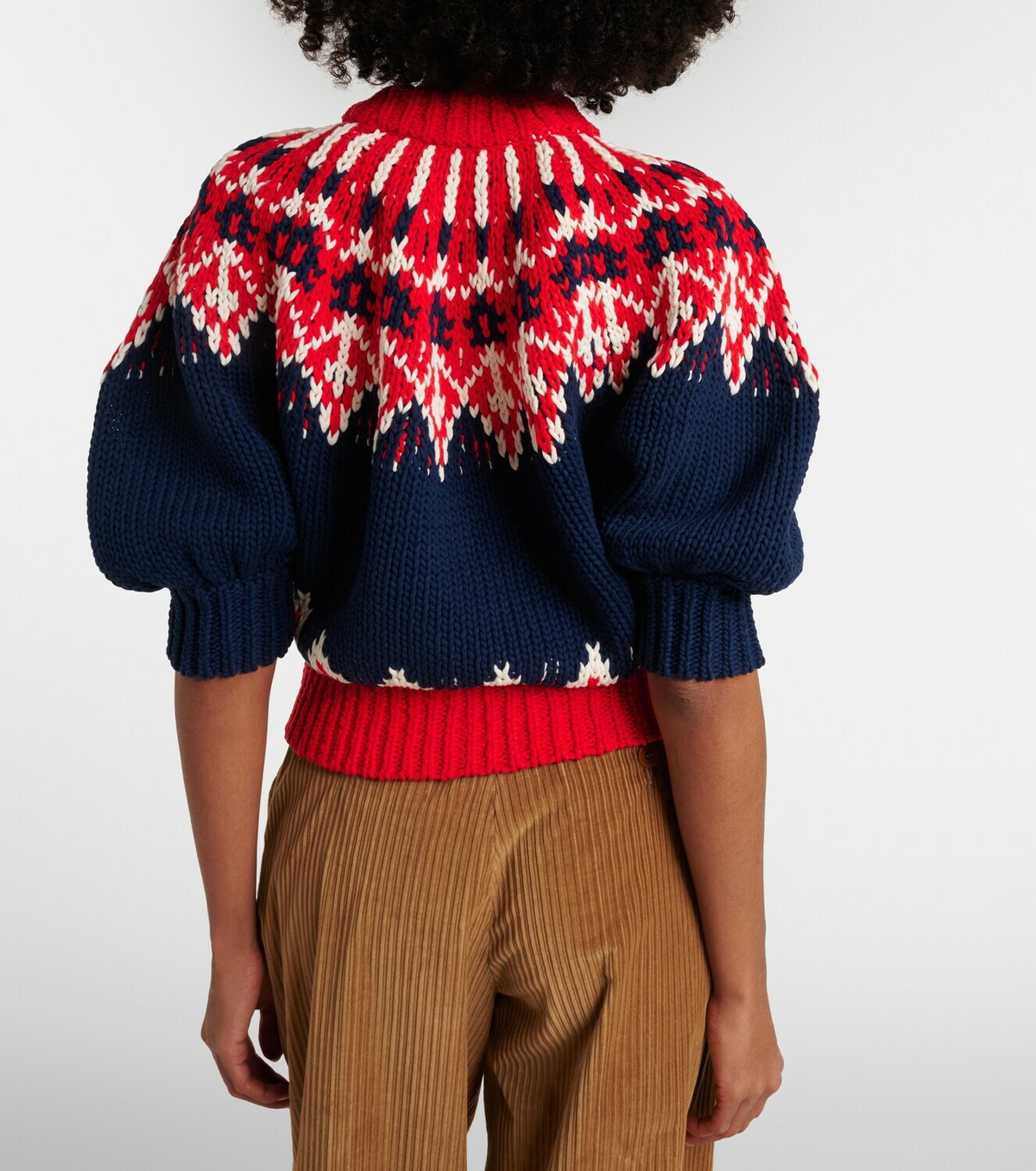 Altuzarra Marty Fair Isle cotton sweater