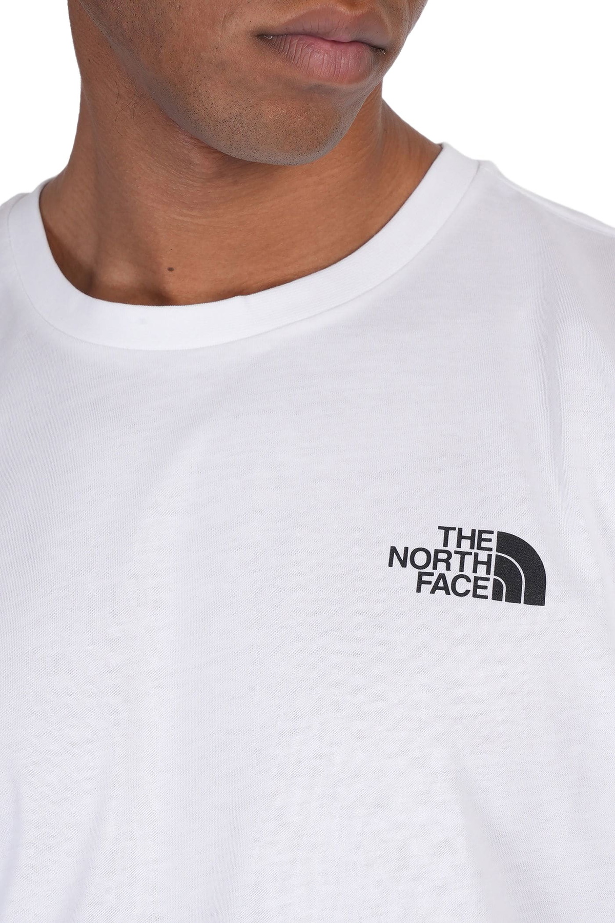 The North Face Ss Box Nse Tee T-shirt In White Cotton The