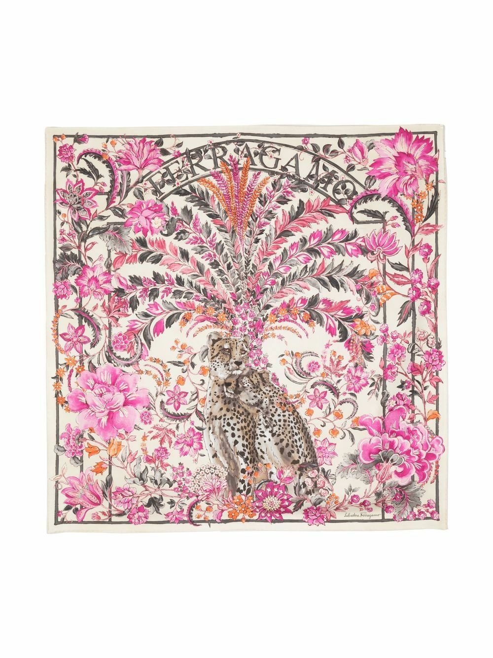 Madras Print Silk Foulard