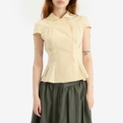 Peachy Den Women's Missy Blouse in Parchment