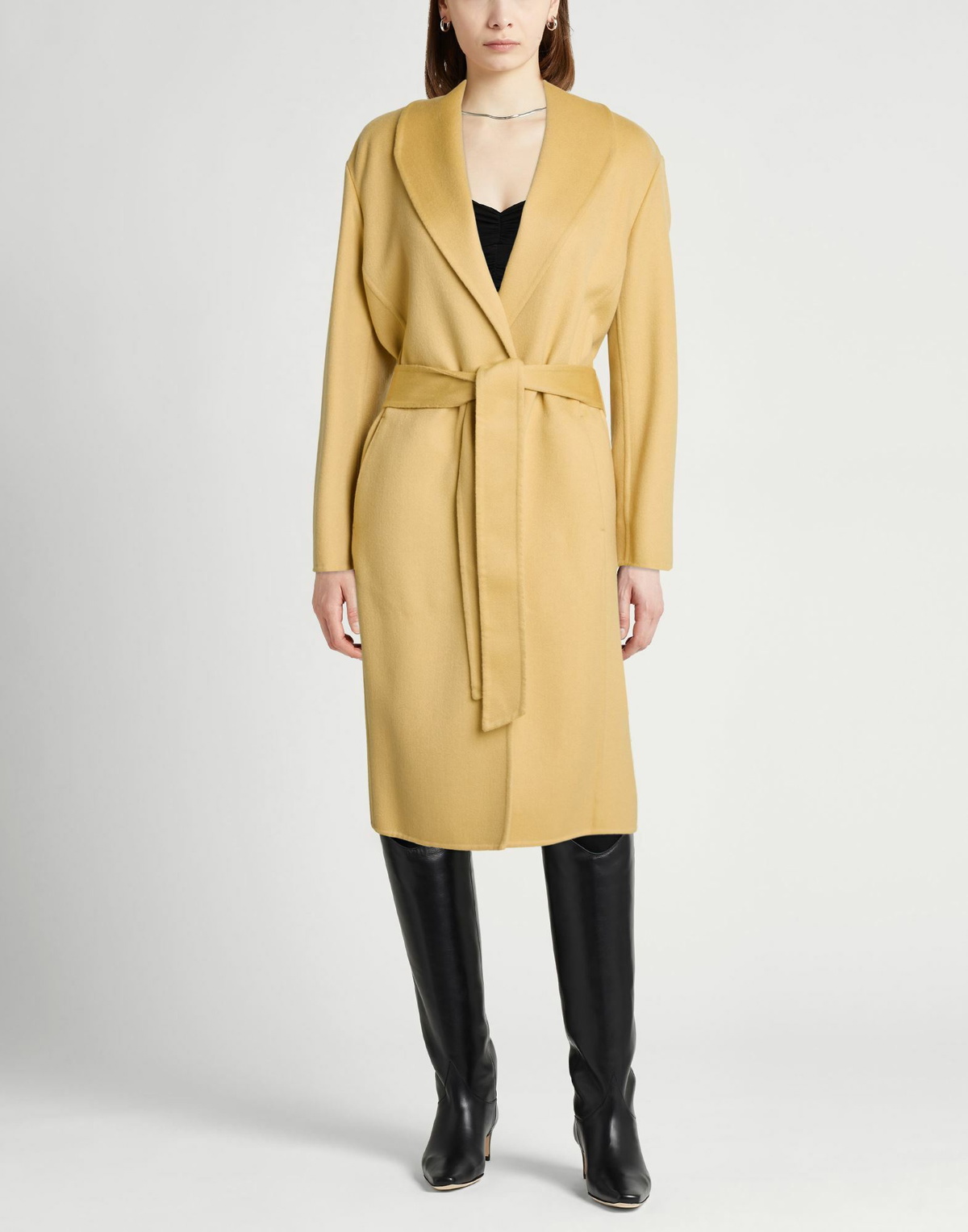 Agnona Womens Coat Mustard