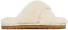 Mou Off-White Criss-Cross Sandals