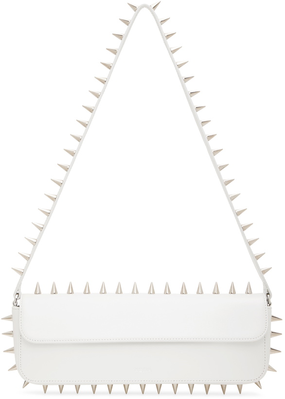 Photo: Abra White Spike Baguette Bag