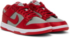 Nike Gray & Red Dunk Low Sneakers