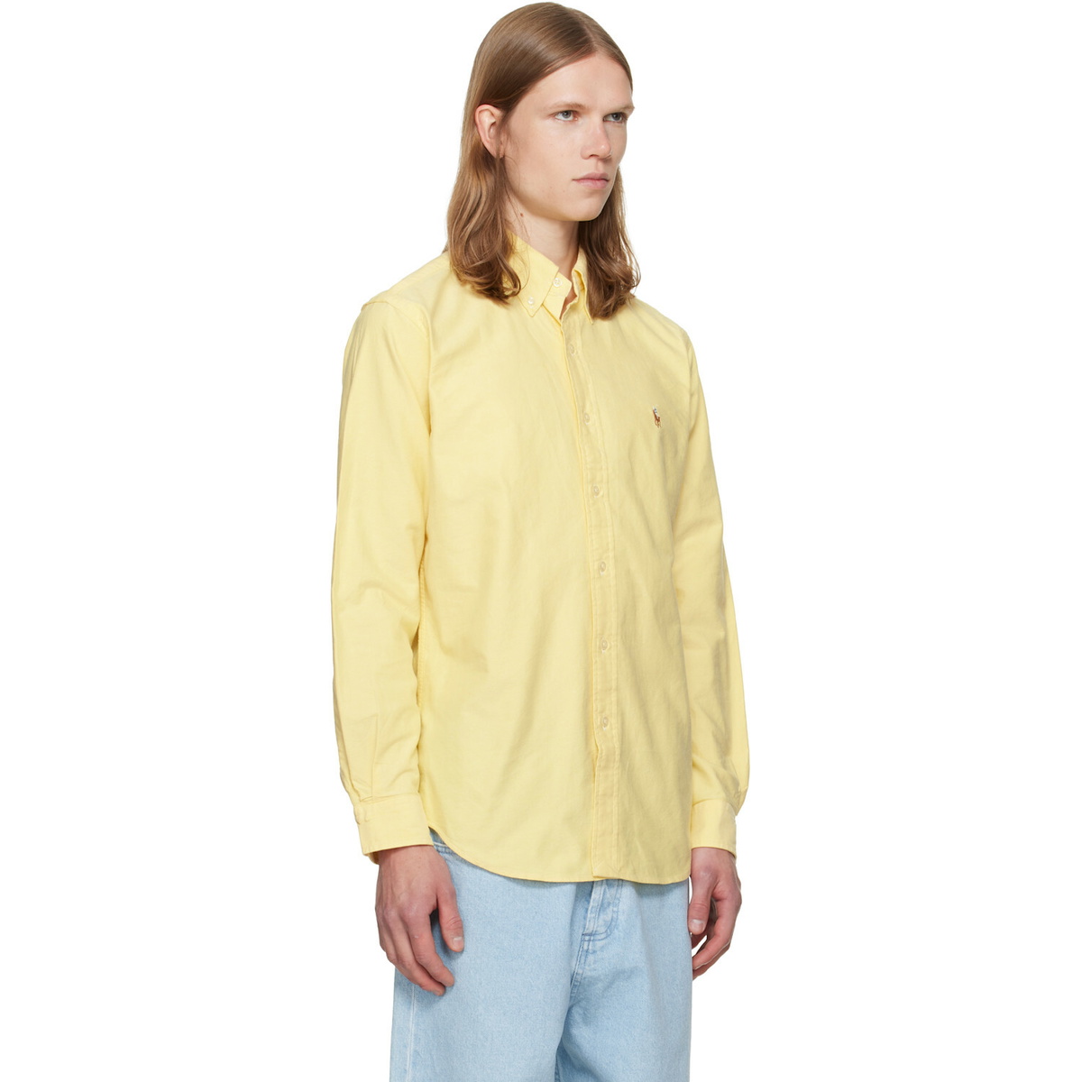 Polo Ralph Lauren Yellow 'The Iconic Oxford' Shirt