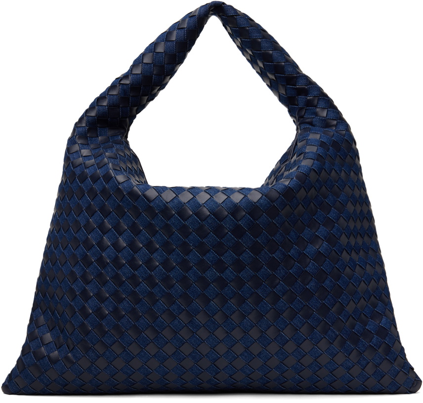 Bottega Veneta Navy Large Hop Bag Bottega Veneta