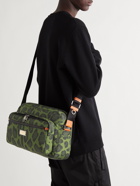 Dolce & Gabbana - Leather-Trimmed Leopard-Print Shell Messenger Bag
