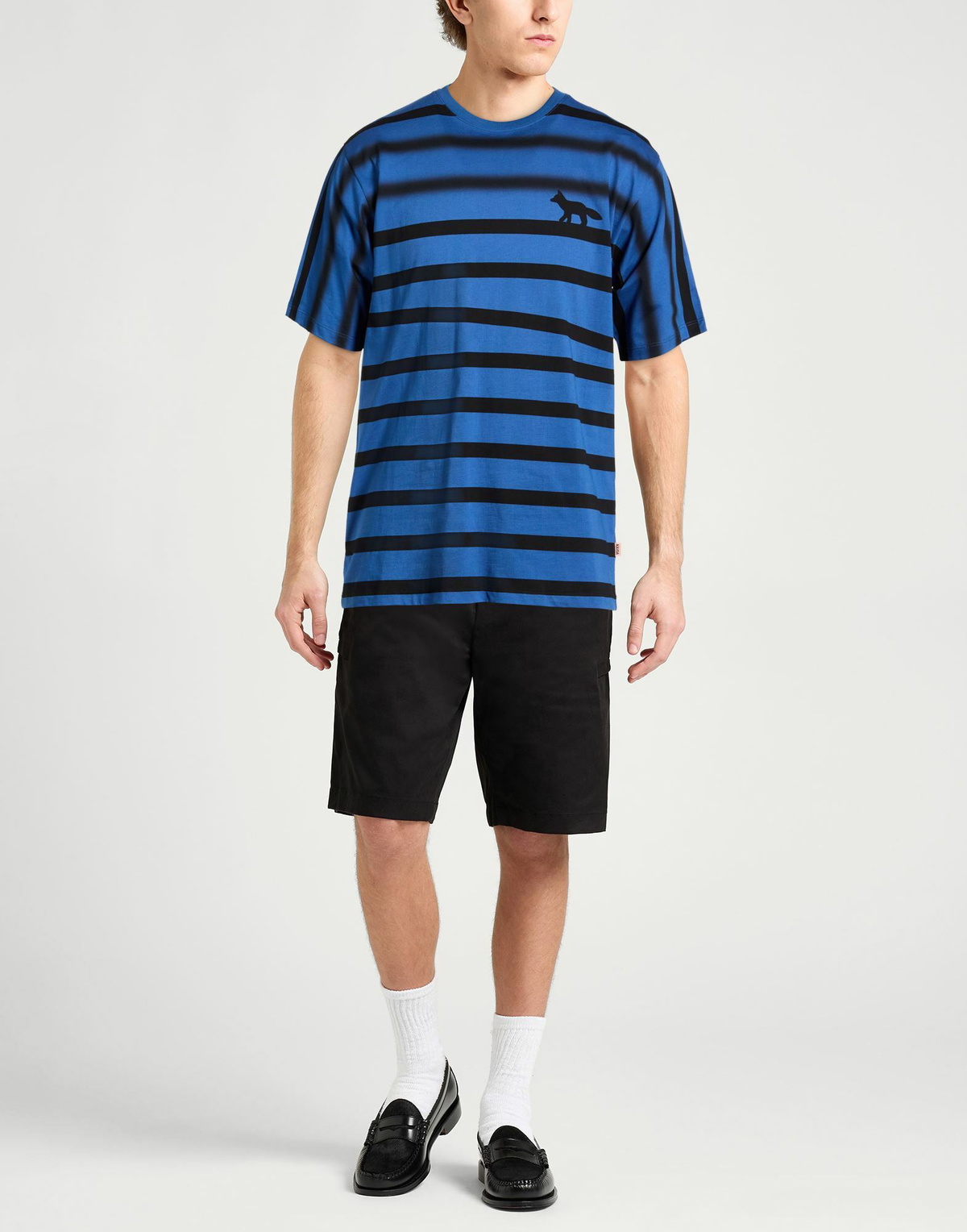 Maison Kitsuné Mens T-shirt in Blue