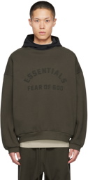 Fear of God ESSENTIALS Gray & Black Bonded Hoodie