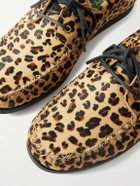 VINNY's - Boatman Leopard-Print Boat Shoes - Animal print