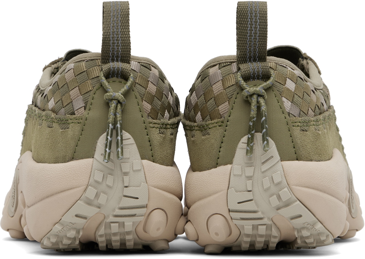 Merrell 1TRL Jungle Moc EVO Woven SE スリッポン Drab 緑系 Merrell 1TRL Green Jungle Moc EVO Woven SE Sneakers Merrell 1TRL