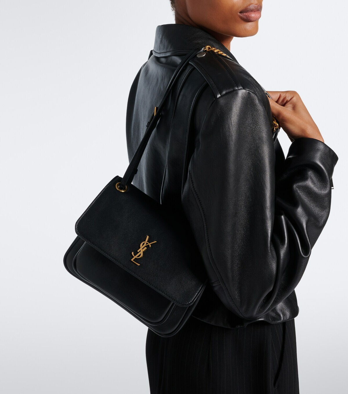 Saint Laurent Niki Cassandre leather shoulder bag