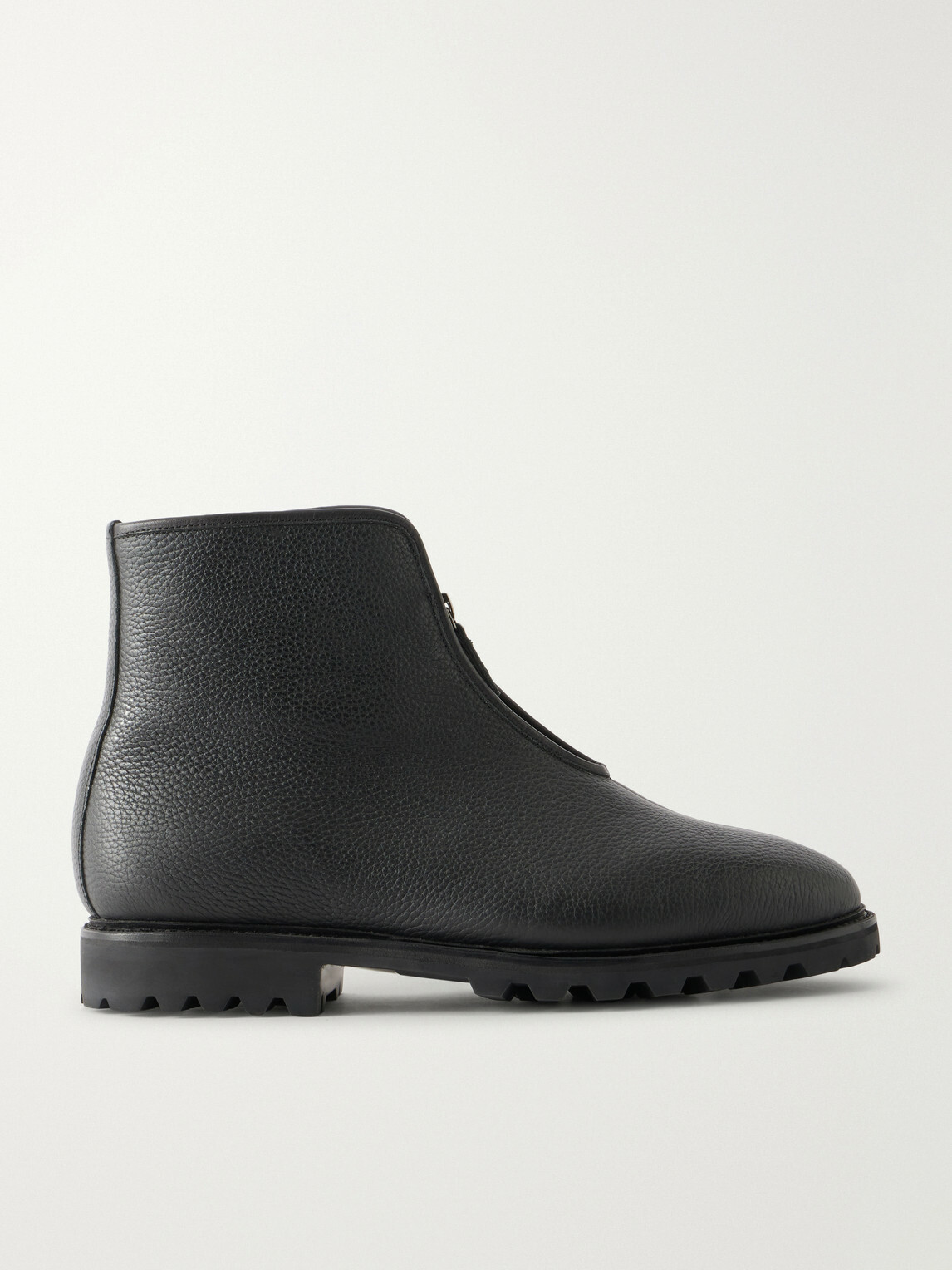 MORJAS - Alpine Shearling-Lined Leather Chelsea Boots - Black