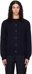 Comme des Garçons Homme Deux Navy Buttoned Cardigan