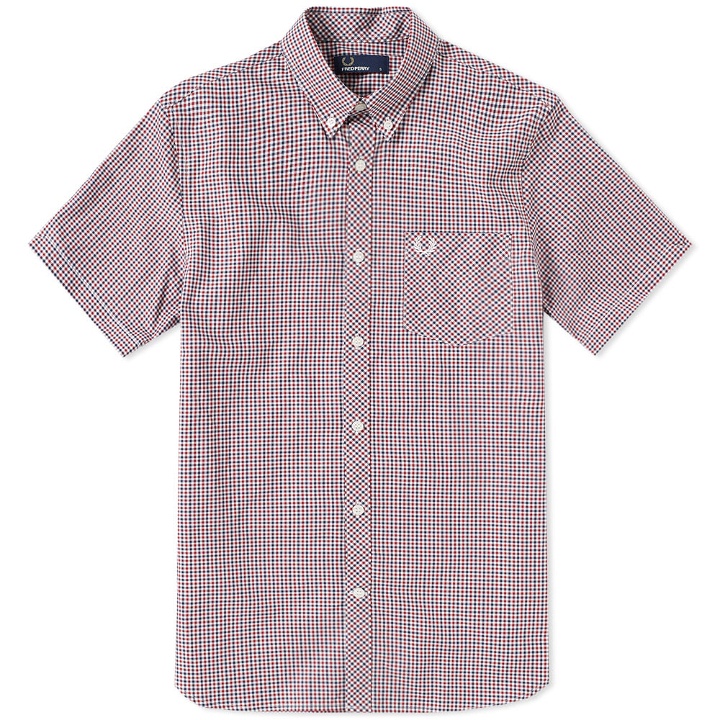 Photo: Fred Perry Short Sleeve Gingham Shirt